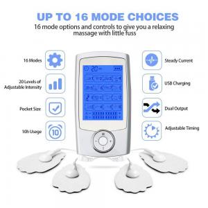  16 Modes Electric Tens Unit Relax Muscle Stimulator EMS Acupuncture Body Massage Digital Therapy Machine Electrostimulator
